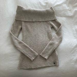 Cream Off the Shoulder Sweater